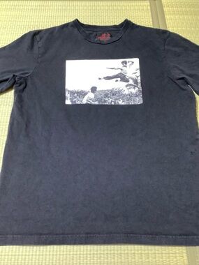 Bruce Lee X Shoe Palace Tee MEN'S BLACK T-SHIRT XL Flying Kick